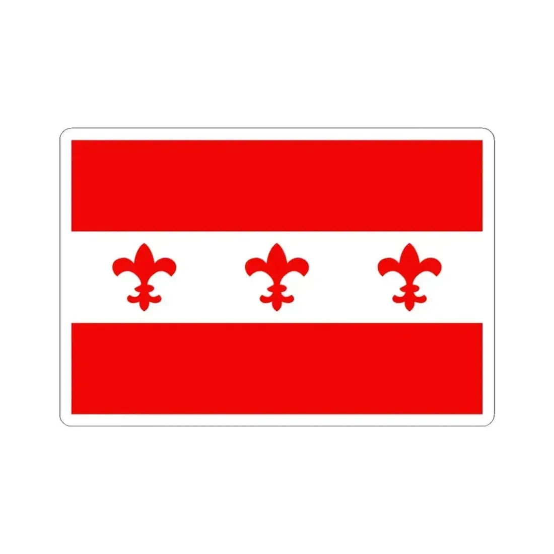 Flag of Santa Venera Malta - STICKER Vinyl Kiss-Cut Decal 4 Inch White - The Sticker Space