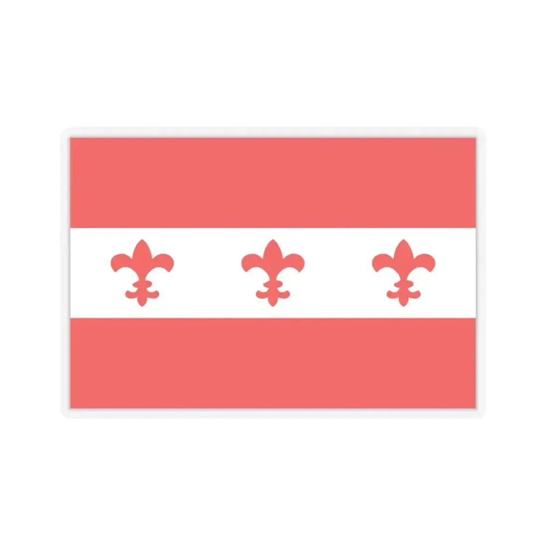 Flag of Santa Venera Malta - STICKER Vinyl Kiss-Cut Decal 6 Inch Transparent - The Sticker Space