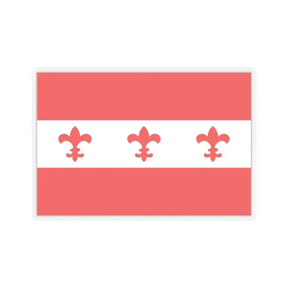 Flag of Santa Venera Malta - STICKER Vinyl Kiss-Cut Decal 6 Inch Transparent - The Sticker Space