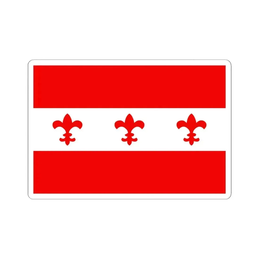 Flag of Santa Venera Malta - STICKER Vinyl Kiss-Cut Decal 6 Inch White - The Sticker Space