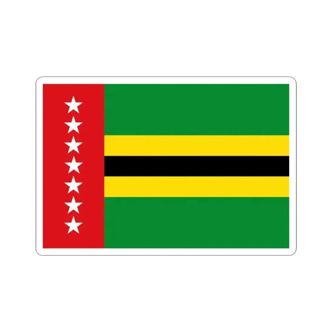 Flag of Santander Colombia (Colombia) STICKER Vinyl Kiss-Cut Decal 3 Inch White - The Sticker Space