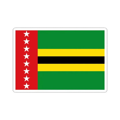 Flag of Santander Department 2004-2007 (Colombia) STICKER Vinyl Kiss-Cut Decal 3 Inch White - The Sticker Space