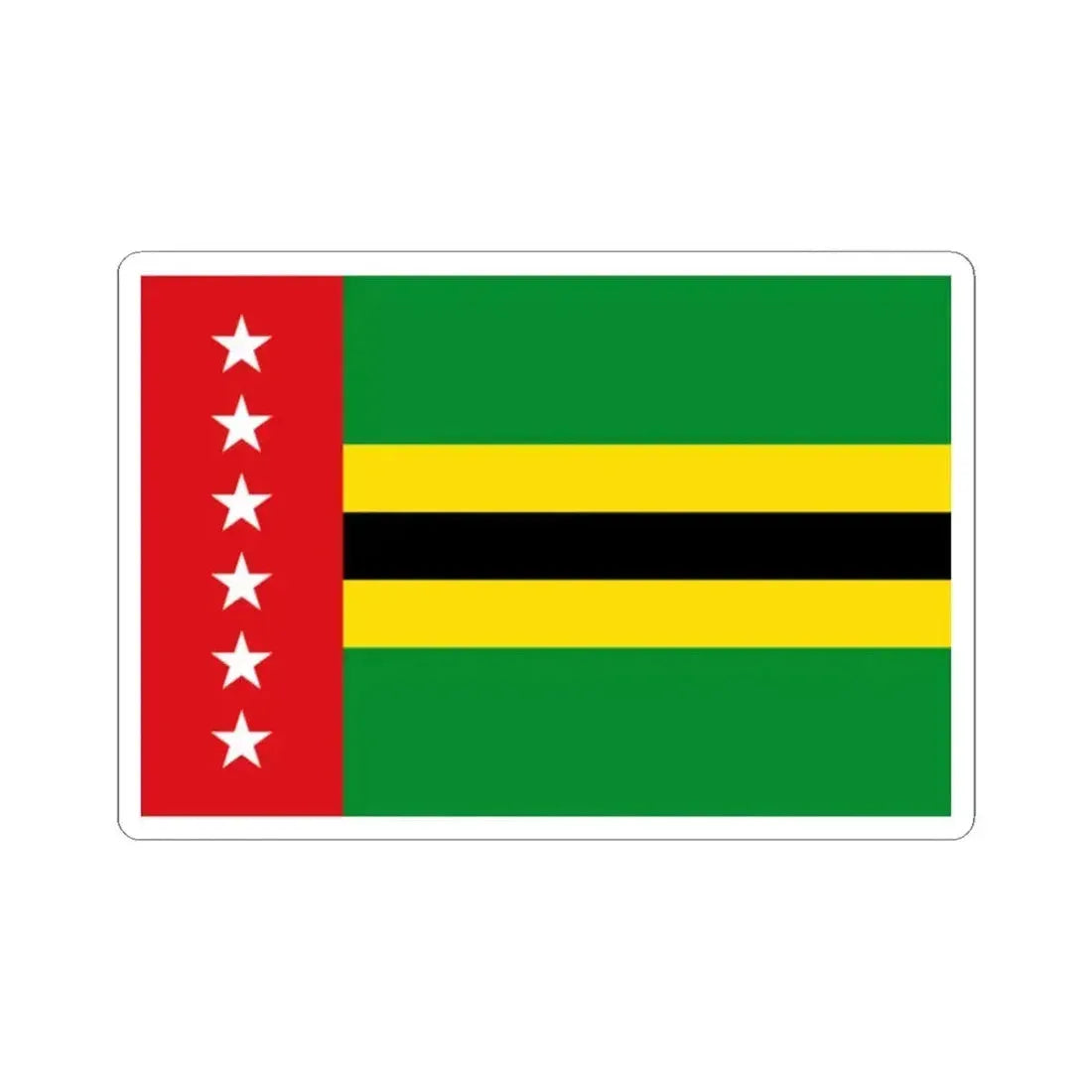 Flag of Santander Department 2008-2019 (Colombia) STICKER Vinyl Kiss-Cut Decal 2 Inch White - The Sticker Space