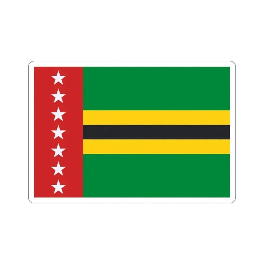 Flag of Santander Department (Colombia) STICKER Vinyl Kiss-Cut Decal 3 Inch White - The Sticker Space