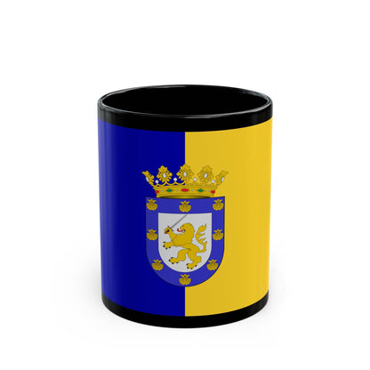 Flag of Santiago Chile - Black Coffee Mug-11oz-The Sticker Space