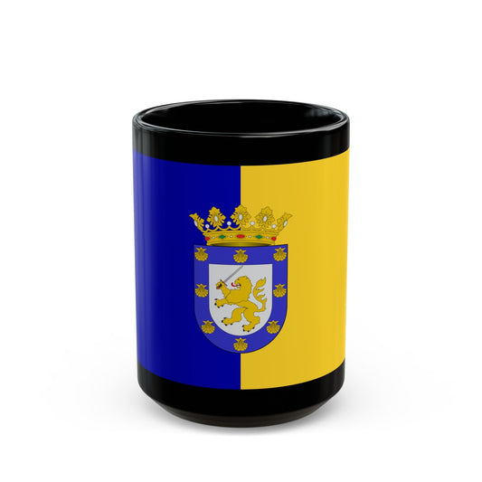 Flag of Santiago Chile - Black Coffee Mug-15oz-The Sticker Space