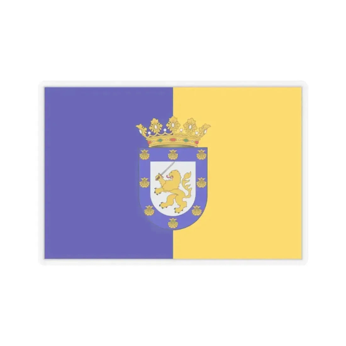 Flag of Santiago Chile - STICKER Vinyl Kiss-Cut Decal 2 Inch Transparent - The Sticker Space
