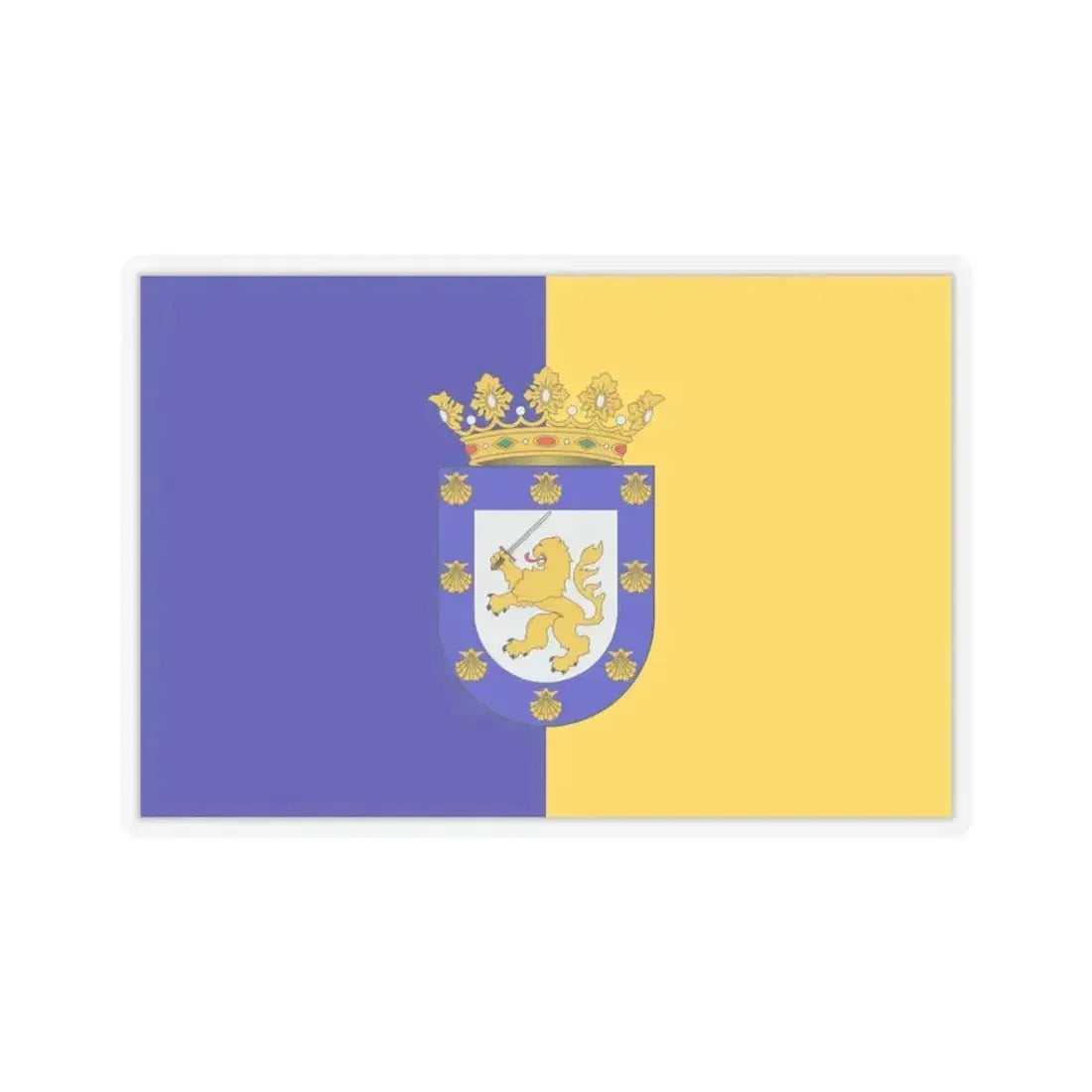 Flag of Santiago Chile - STICKER Vinyl Kiss-Cut Decal 3 Inch Transparent - The Sticker Space