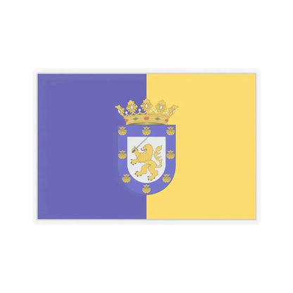 Flag of Santiago Chile - STICKER Vinyl Kiss-Cut Decal 6 Inch Transparent - The Sticker Space