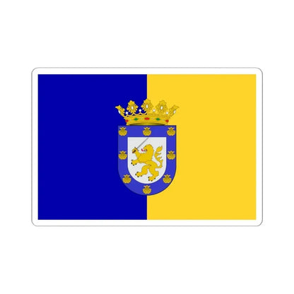 Flag of Santiago Chile - STICKER Vinyl Kiss-Cut Decal 6 Inch White - The Sticker Space