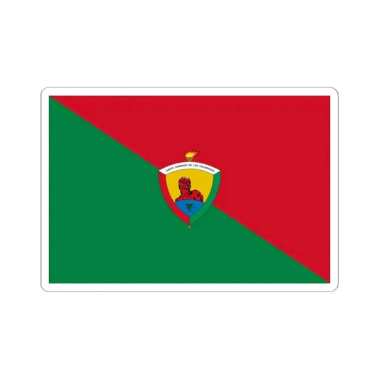 Flag of Santo Domingo Ecuador (Ecuador) STICKER Vinyl Kiss-Cut Decal 2 Inch White - The Sticker Space