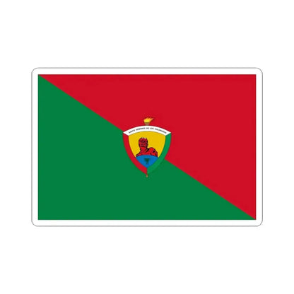 Flag of Santo Domingo Ecuador (Ecuador) STICKER Vinyl Kiss-Cut Decal 3 Inch White - The Sticker Space