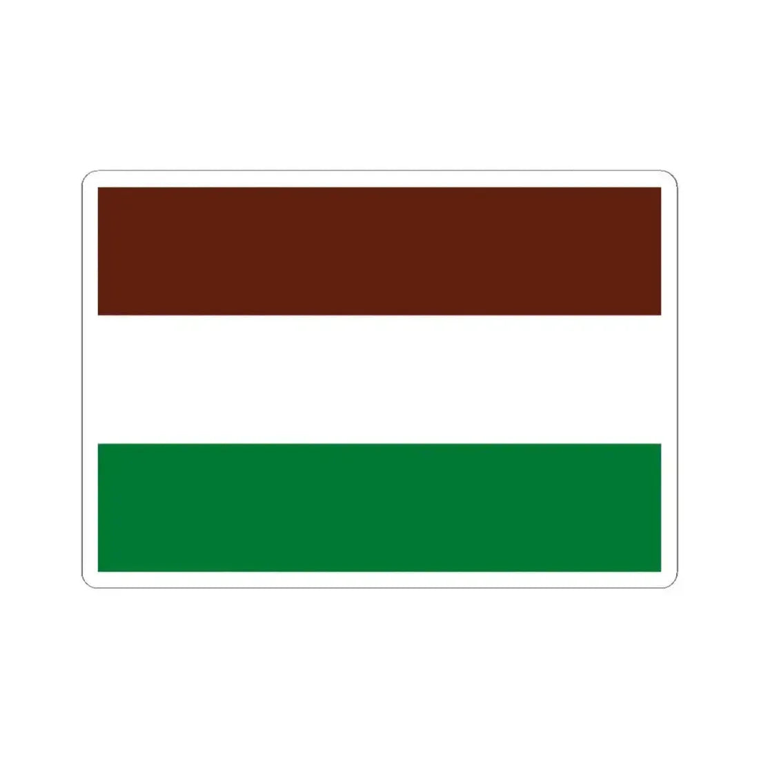 Flag of Santos Mercado Bolivia (Bolivia) STICKER Vinyl Kiss-Cut Decal 3 Inch White - The Sticker Space