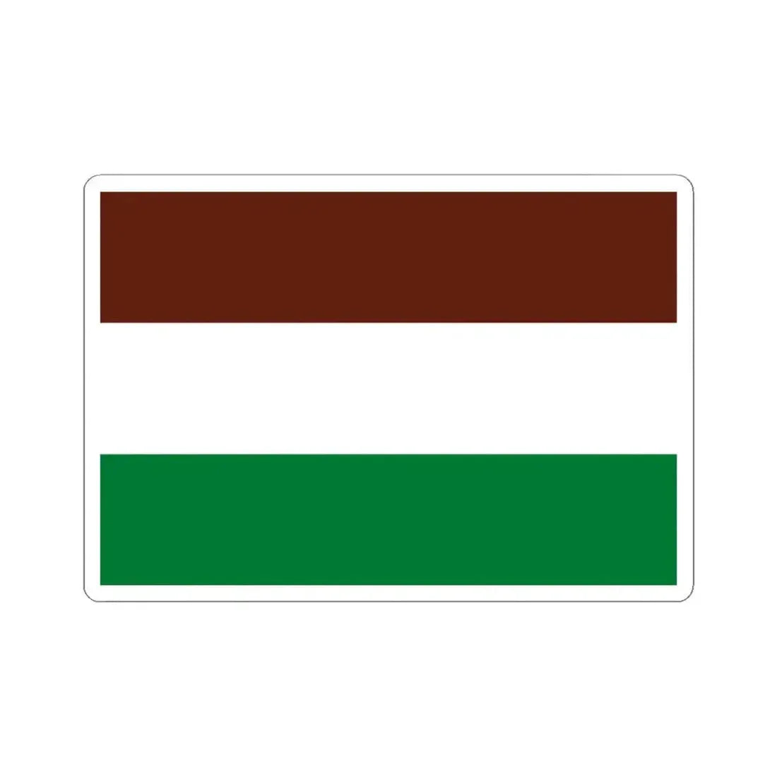 Flag of Santos Mercado Bolivia (Bolivia) STICKER Vinyl Kiss-Cut Decal 4 Inch White - The Sticker Space