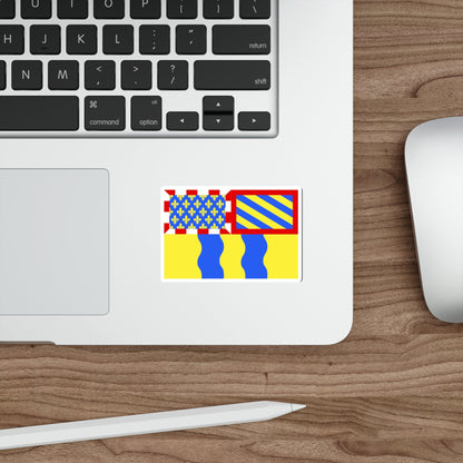 Flag of Saône et Loire France 2 STICKER Vinyl Die-Cut Decal-The Sticker Space