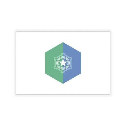 Flag of Sapporo Hokkaido Japan - STICKER Vinyl Kiss-Cut Decal 6 Inch Transparent - The Sticker Space