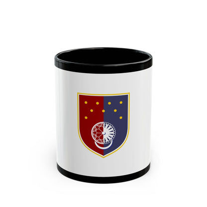 Flag of Sarajevo Canton Bosnia and Herzegovina - Black Coffee Mug-11oz-The Sticker Space