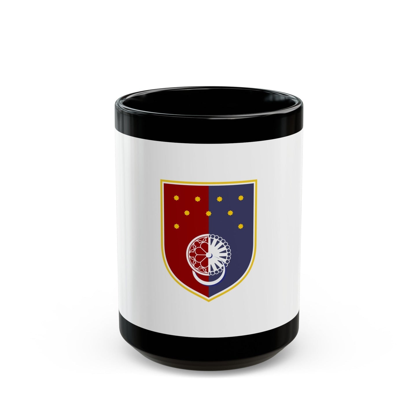 Flag of Sarajevo Canton Bosnia and Herzegovina - Black Coffee Mug-15oz-The Sticker Space