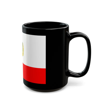 Flag of Saratov Oblast Russia - Black Coffee Mug-The Sticker Space