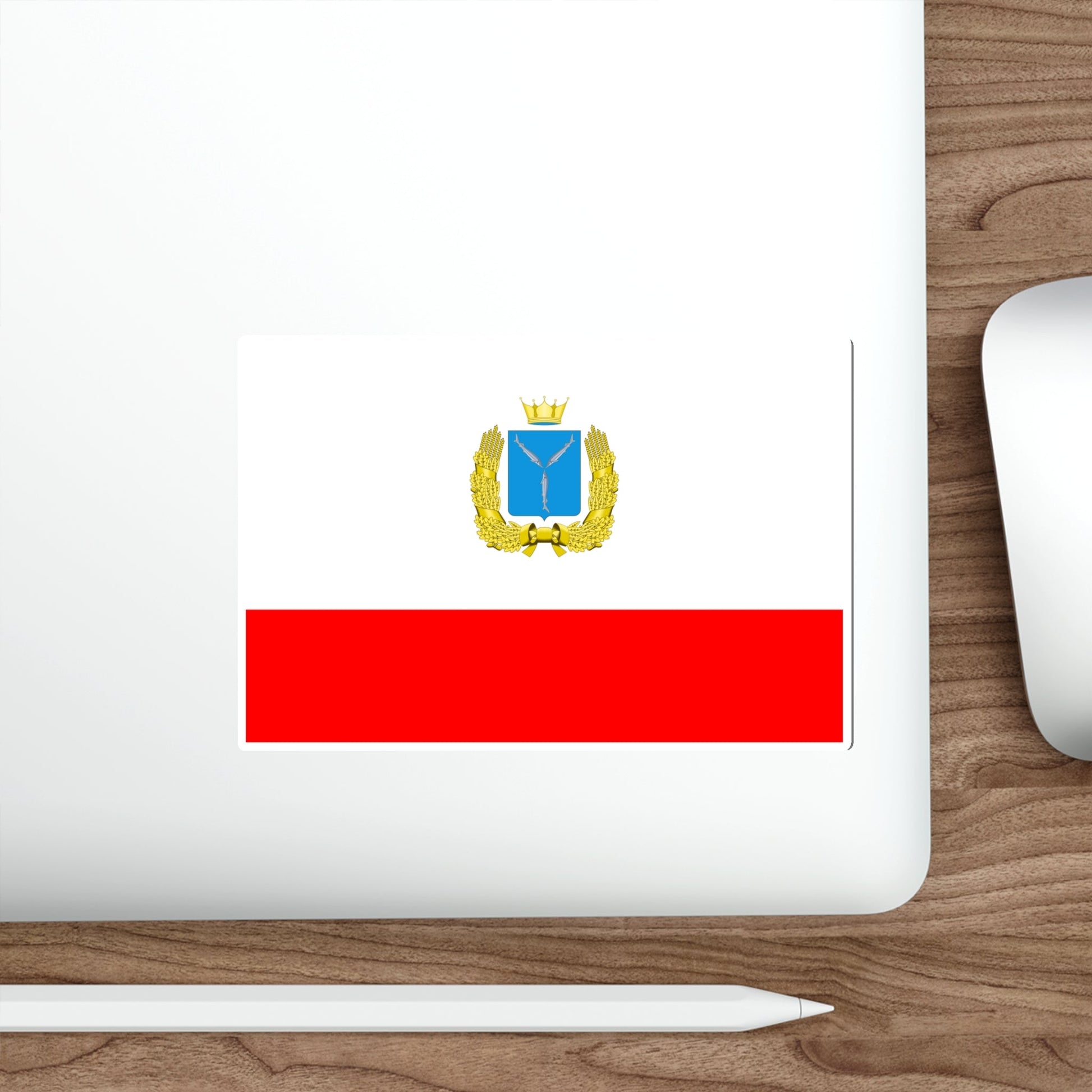 Flag of Saratov Oblast Russia STICKER Vinyl Die-Cut Decal-The Sticker Space