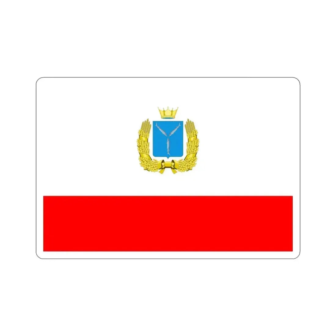 Flag of Saratov Oblast Russia STICKER Vinyl Die-Cut Decal 3 Inch - The Sticker Space