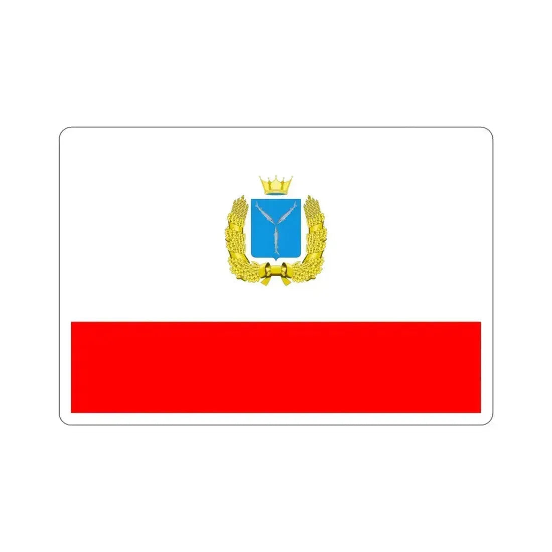 Flag of Saratov Oblast Russia STICKER Vinyl Die-Cut Decal 4 Inch - The Sticker Space