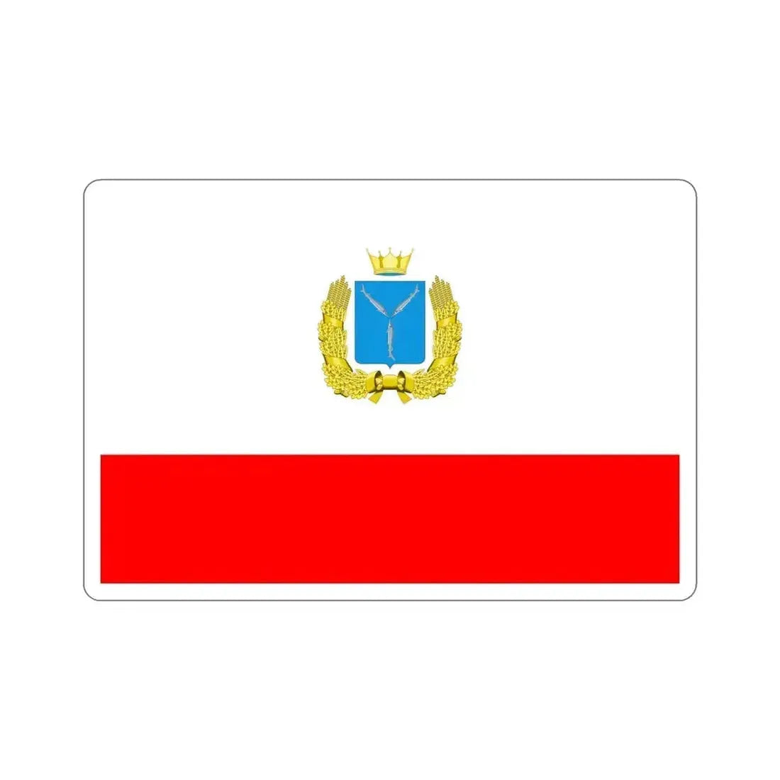 Flag of Saratov Oblast Russia STICKER Vinyl Die-Cut Decal 5 Inch - The Sticker Space