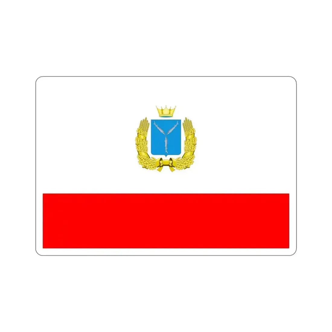 Flag of Saratov Oblast Russia STICKER Vinyl Die-Cut Decal 6 Inch - The Sticker Space