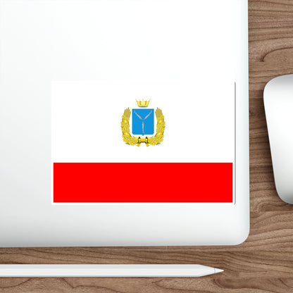 Flag of Saratov Oblast Russia STICKER Vinyl Die-Cut Decal-The Sticker Space