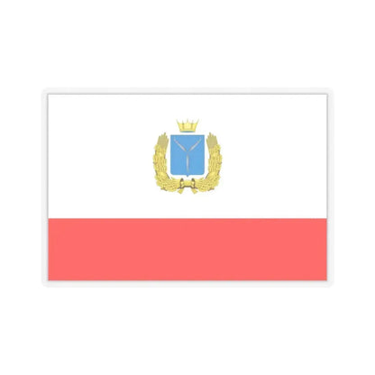 Flag of Saratov Oblast Russia - STICKER Vinyl Kiss-Cut Decal 2 Inch Transparent - The Sticker Space
