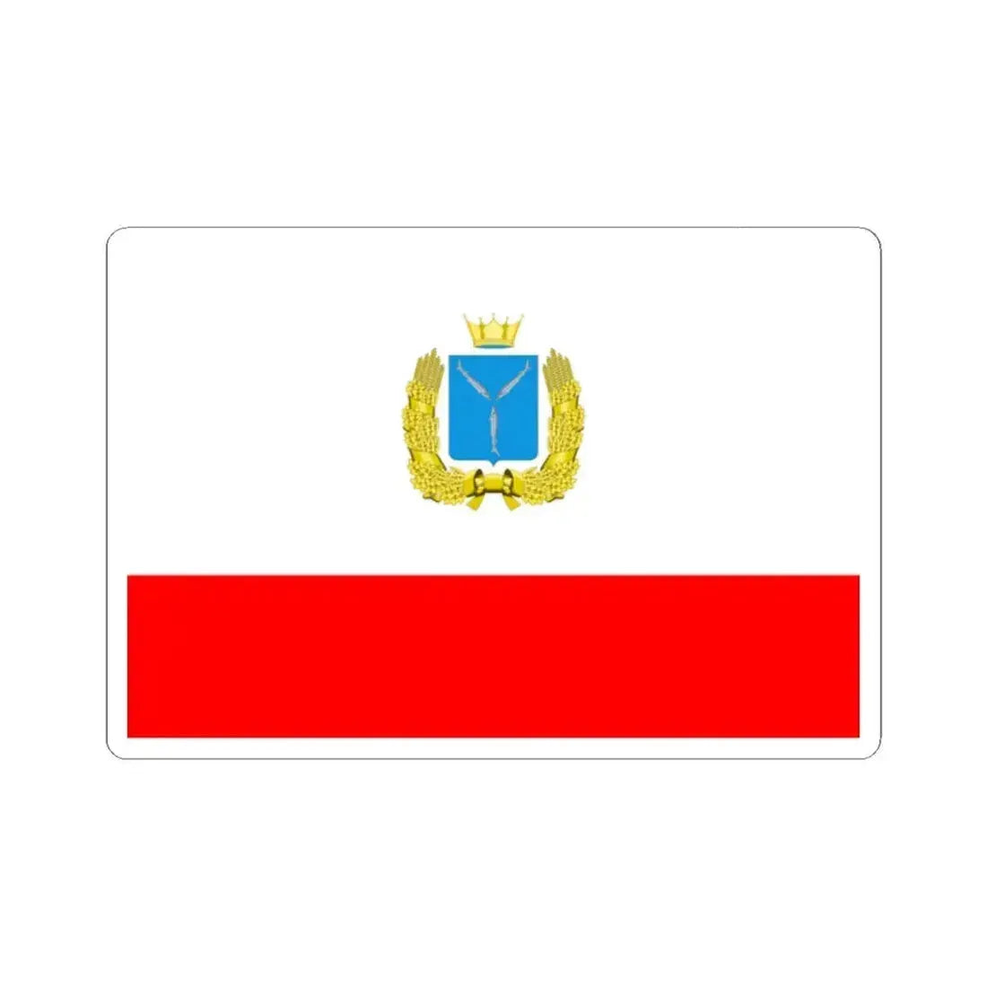 Flag of Saratov Oblast Russia - STICKER Vinyl Kiss-Cut Decal 2 Inch White - The Sticker Space