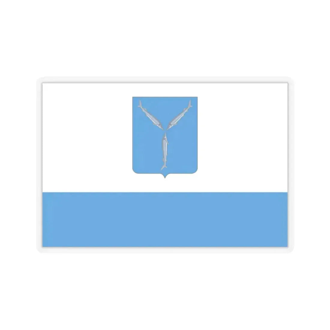 Flag of Saratov Russia - STICKER Vinyl Kiss-Cut Decal 2 Inch Transparent - The Sticker Space