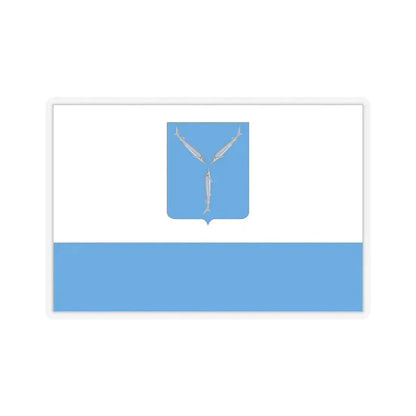 Flag of Saratov Russia - STICKER Vinyl Kiss-Cut Decal 3 Inch Transparent - The Sticker Space