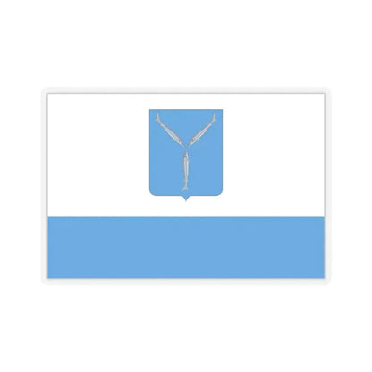 Flag of Saratov Russia - STICKER Vinyl Kiss-Cut Decal 4 Inch Transparent - The Sticker Space