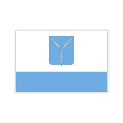 Flag of Saratov Russia - STICKER Vinyl Kiss-Cut Decal 6 Inch Transparent - The Sticker Space