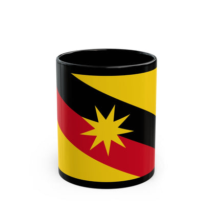 Flag of Sarawak Malaysia - Black Coffee Mug-11oz-The Sticker Space