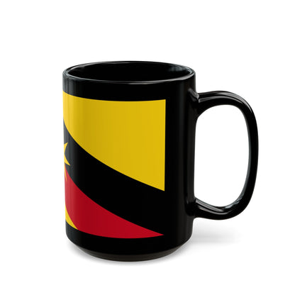 Flag of Sarawak Malaysia - Black Coffee Mug-The Sticker Space