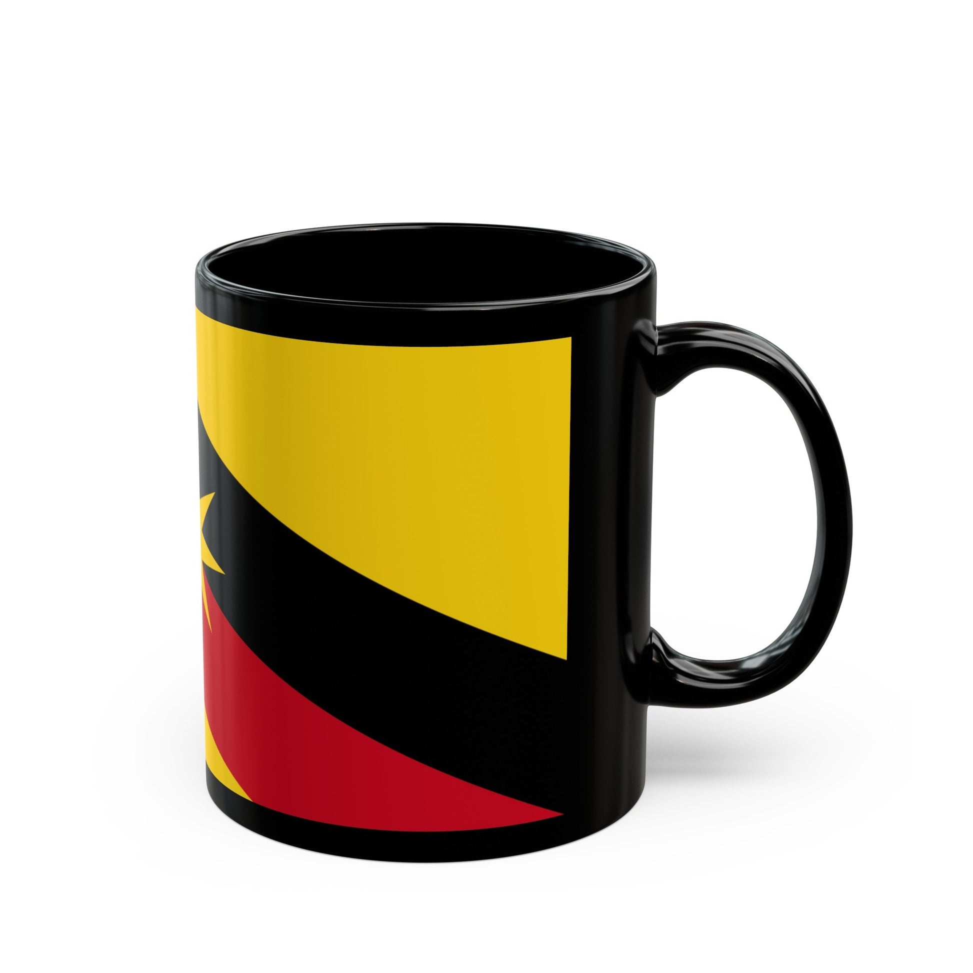 Flag of Sarawak Malaysia - Black Coffee Mug-The Sticker Space