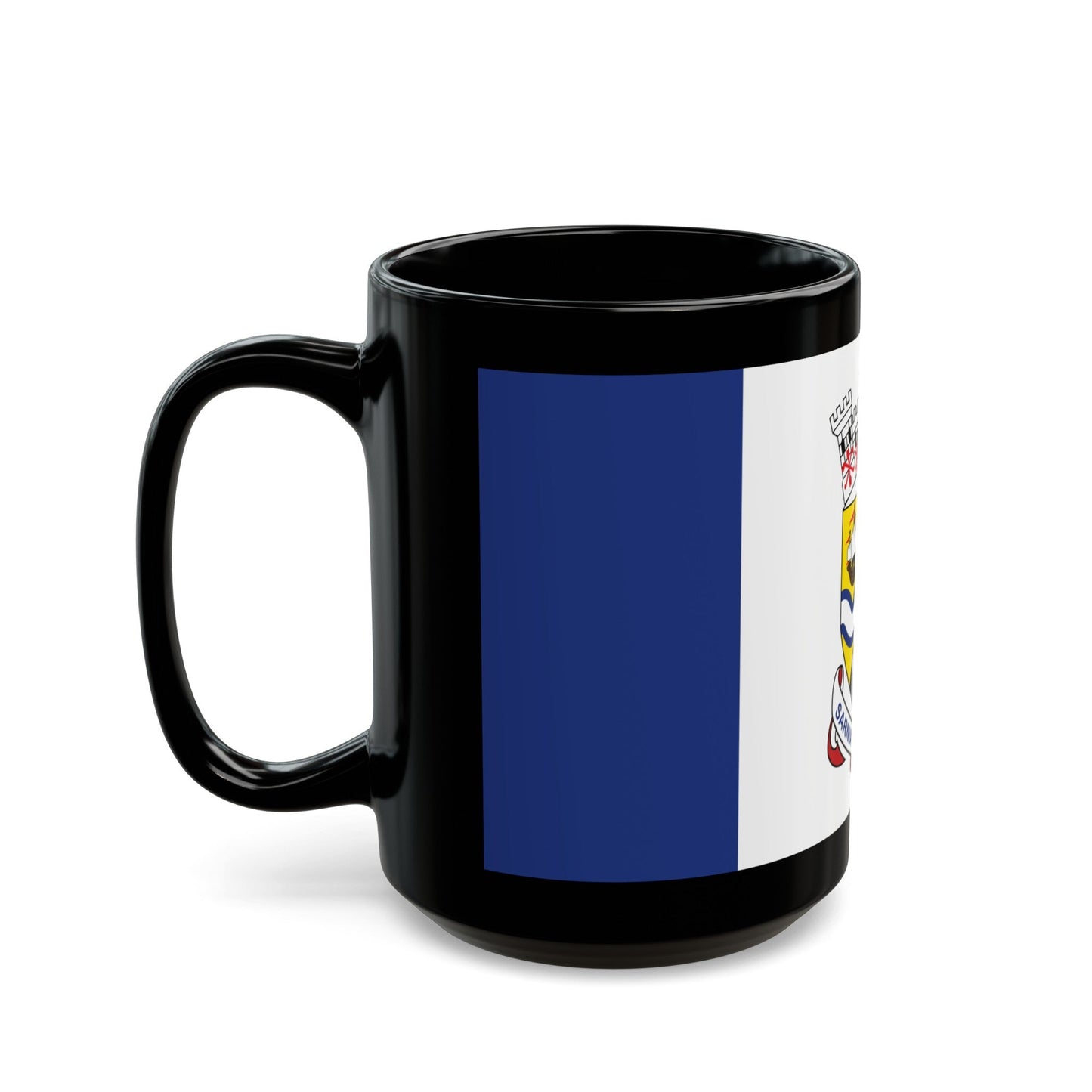 Flag of Sarnia Ontario Canada - Black Coffee Mug-The Sticker Space