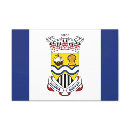 Flag of Sarnia Ontario Canada - Canvas Wall Art 24″ x 16″ 1.25" - The Sticker Space