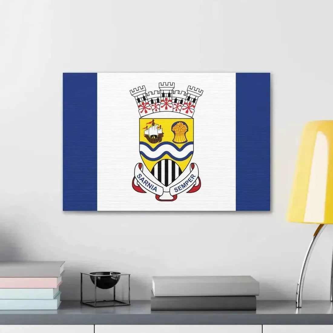 Flag of Sarnia Ontario Canada - Canvas Wall Art - The Sticker Space