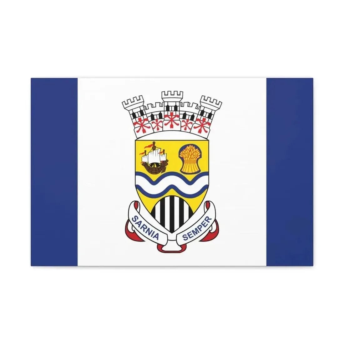 Flag of Sarnia Ontario Canada - Canvas Wall Art - The Sticker Space