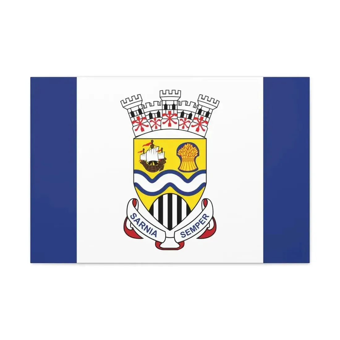 Flag of Sarnia Ontario Canada - Canvas Wall Art - The Sticker Space