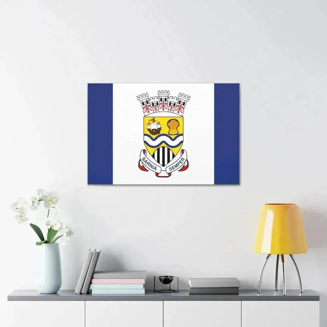 Flag of Sarnia Ontario Canada - Canvas Wall Art - The Sticker Space