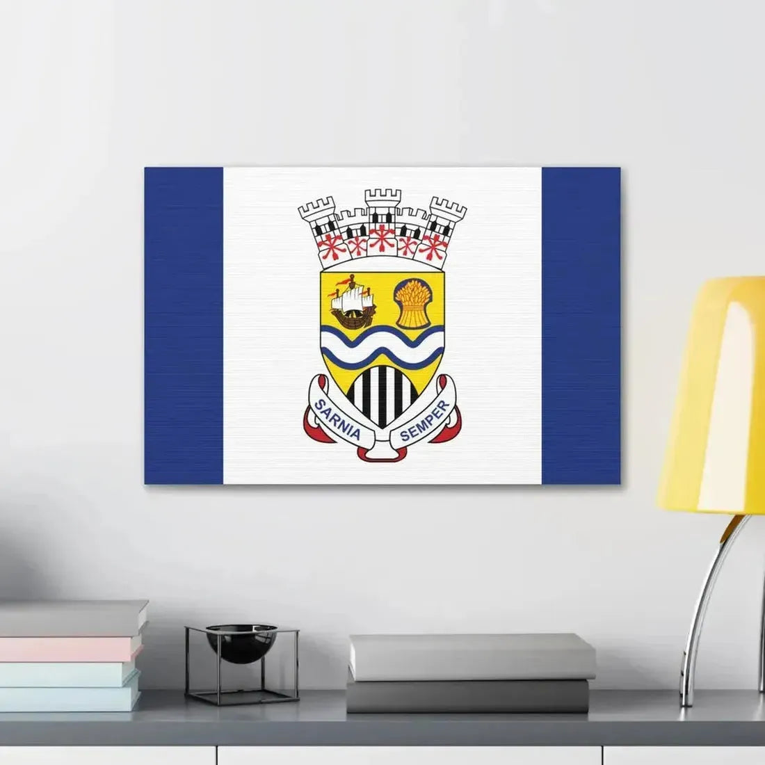 Flag of Sarnia Ontario Canada - Canvas Wall Art - The Sticker Space