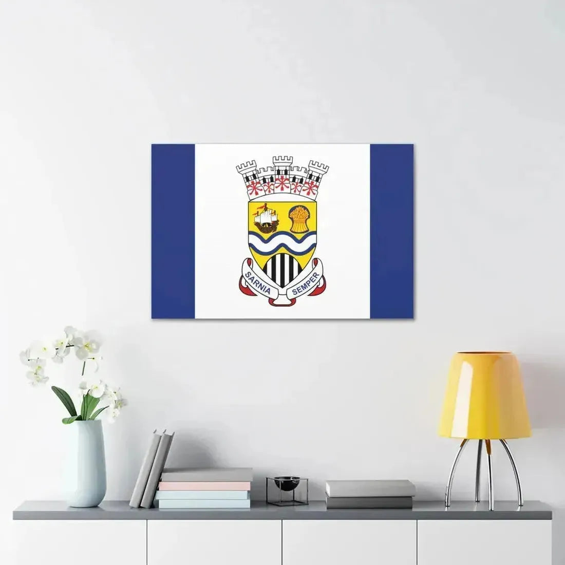 Flag of Sarnia Ontario Canada - Canvas Wall Art - The Sticker Space