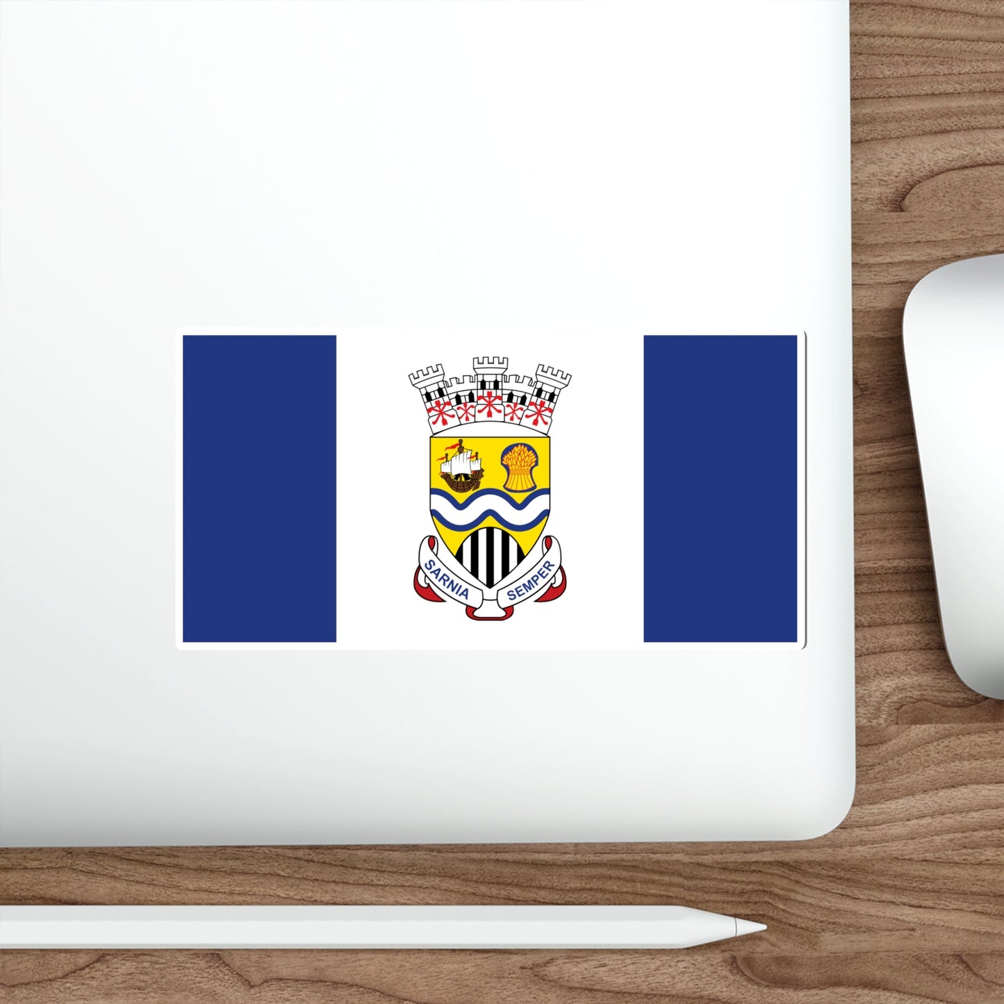 Flag of Sarnia Ontario Canada STICKER Vinyl Die-Cut Decal-The Sticker Space