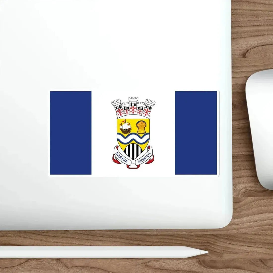 Flag of Sarnia Ontario Canada STICKER Vinyl Die-Cut Decal - The Sticker Space