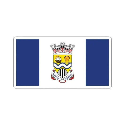 Flag of Sarnia Ontario (Canada) STICKER Vinyl Kiss-Cut Decal 2 Inch White - The Sticker Space