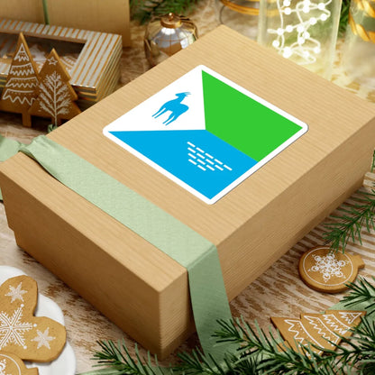 Flag of Sarny (Ukraine) STICKER Vinyl Kiss-Cut Decal - The Sticker Space